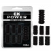 Набор рельефных насадок на член Chisa GK Power, черный, 7 шт.