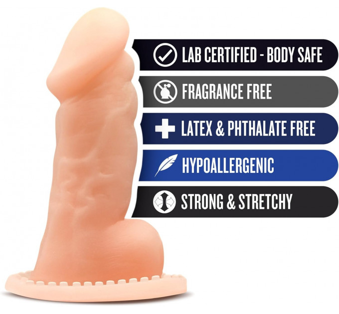Насадка на пенис реалистичная с мошонкой Blush Performance Proform Sleeve бежевая
