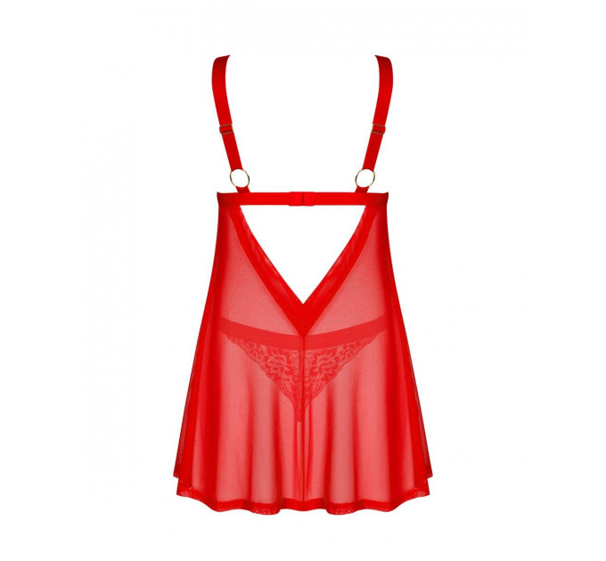 Пеньюар и трусики Obsessive Elianes babydoll & thong XS/S