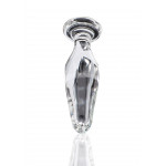 Пробка анальная из стекла ToyJoy Glass Worxx Star Sparkler прозрачная