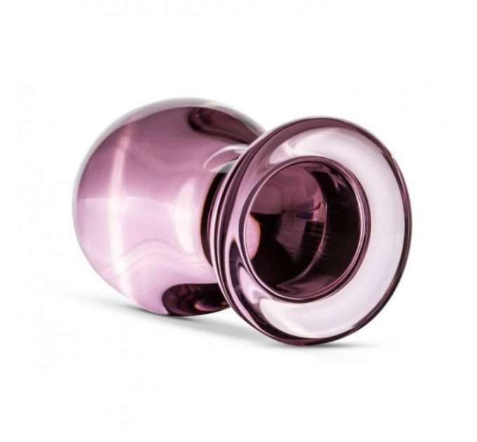 Пробка стекло розовая Gildo Pink Glass Buttplug No. 26