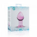Пробка стекло розовая Gildo Pink Glass Buttplug No. 26