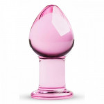 Пробка стекло розовая Gildo Pink Glass Buttplug No. 26