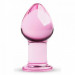 Пробка стекло розовая Gildo Pink Glass Buttplug No. 26