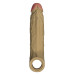 Реалистичная вибронасадка Shaft Vibrating Sheath Size 2 Oak с пультом, 22.3 см