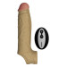 Реалистичная вибронасадка Shaft Vibrating Sheath Size 2 Oak с пультом, 22.3 см