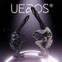 Секс-машина Upko UEROS Nexus Power Gray з фрикціями, вібрацією та обертальною стимуляцією, сіра