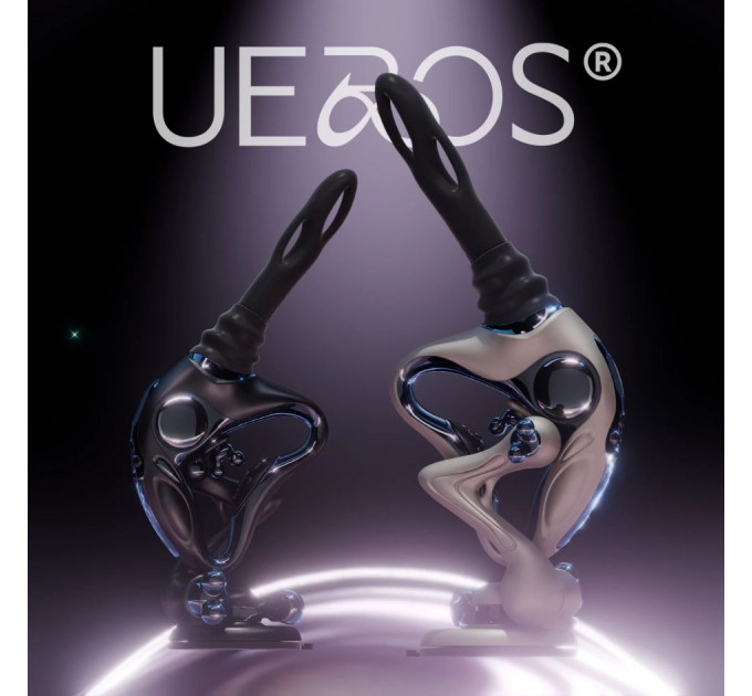 Секс-машина Upko UEROS Nexus Power Gray з фрикціями, вібрацією та обертальною стимуляцією, сіра