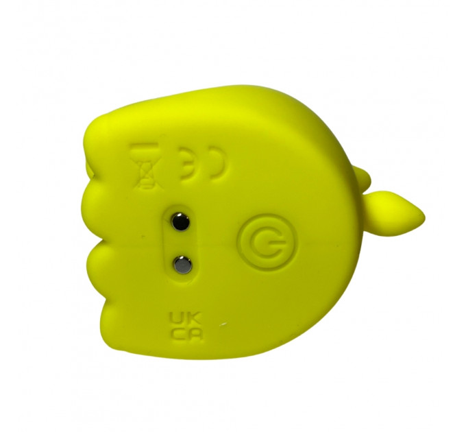 Стимулятор клитора с пульсацией UNIVIBE Единорог, 5 режимов, жёлтый