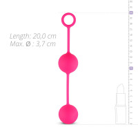 Вагинальные шарики со смещенным центром тяжести Love Balls With Counterweight - Pink