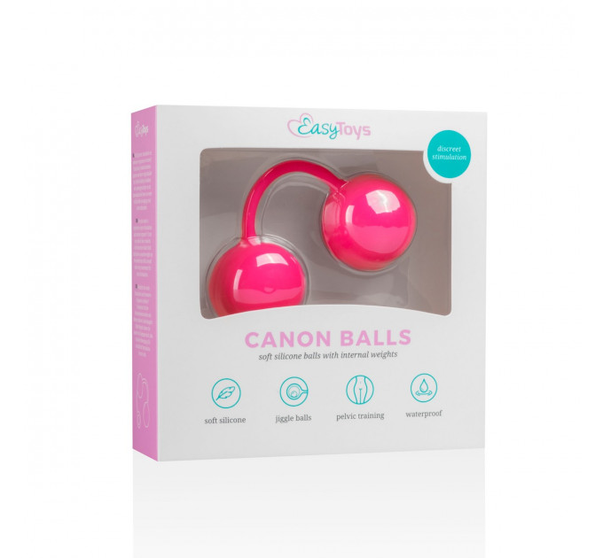 Вагинальные шарики со смещенным центром тяжести Love Balls With Counterweight - Pink