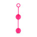 Вагинальные шарики со смещенным центром тяжести Love Balls With Counterweight - Pink