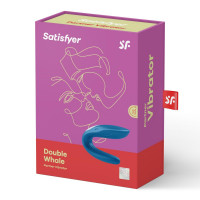 Вибромассажер для двоих Satisfyer Partner Whale Couple, синий