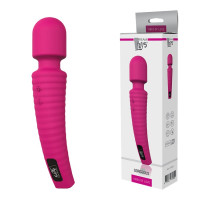 Вибромассажер микрофон с изогнутой ручкой Dream toys Gorgeus Magenta, розовый