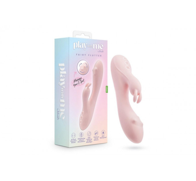 Вибратор-кролик Blush Play with Me для точки G и клитора, розовый