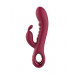 Вибратор кролик рельефный Dream Toys Glam Rabbit Vibe, красный