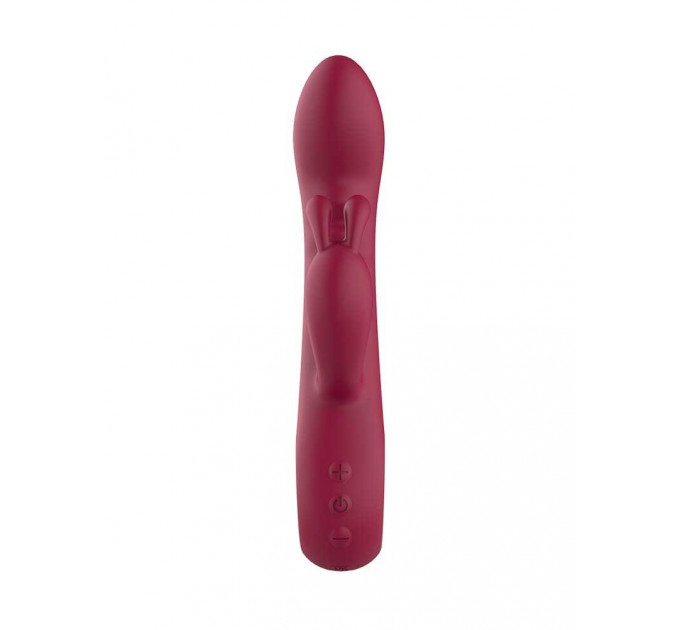 Вибратор кролик рельефный Dream Toys Glam Rabbit Vibe, красный