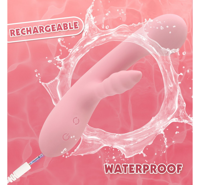 Вибратор кролик CHISA Aphrovibe The Unicorn для стимуляции точки G, розовый