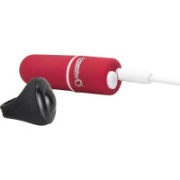 Вібратор в трусики з пультом Screaming O та трусиками в комплекті, червоного кольору