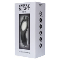 Вібраційне ерекційне кільце Every Night Toys з відростками для додаткової стимуляції клітора