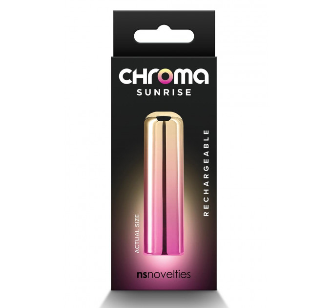 Вибропуля NS Novelties Chroma розово-золотистая, S