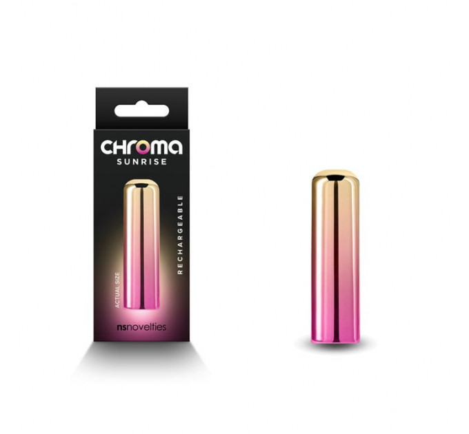 Вибропуля NS Novelties Chroma розово-золотистая, S
