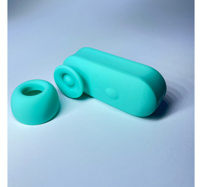 Вібростимулятор для клітора Passion Play у вигляді навушника, 8 режимів, бірюзовий