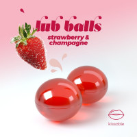 Бразильские взрывные шарики для массажа Crushious Lub Balls со вкусом шампанского с клубникой Бразильские взрывные шарики для массажа Crushious Lub Balls со вкусом шампанского с клубникой