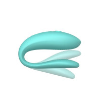 Инновационный смарт вибратор для пар Sync Lite We-Vibe, силиконовый, мятный