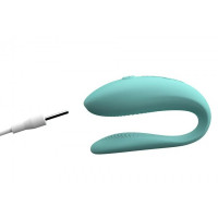 Инновационный смарт вибратор для пар Sync Lite We-Vibe, силиконовый, мятный