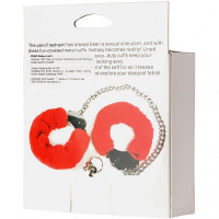 Поножи DS Fetish Metal Ankle Cuffs, красный