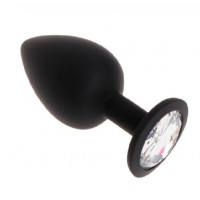 Анальна пробка Black Silicone Diamond, S Анальна пробка Black Silicone Diamond, S