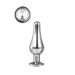 DT21823 анальна пробка конічної форми Dream Toys GLEAMING LOVE SILVER PLEASURE PLUG S