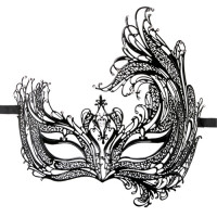Маска металлическая Easytoys Metal Mask, черный