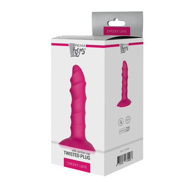 Анальный плаг CHEEKY LOVE TWISTED PLUG WITH SUCTION CU