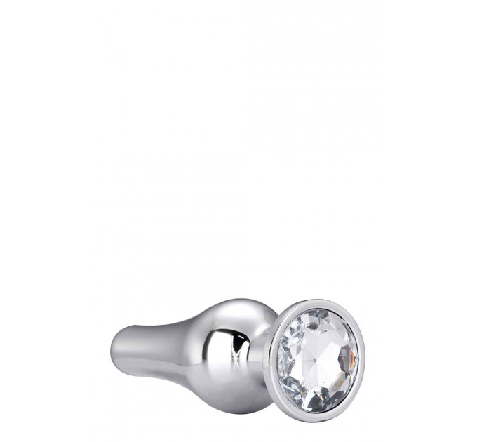 DT21823 анальна пробка конічної форми Dream Toys GLEAMING LOVE SILVER PLEASURE PLUG S