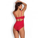Боди Obsessive Jolierose teddy red L/XL