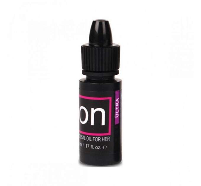 Стимулююча олія з ефектом вібрації Sensuva ON Natural Arousal Oil Ultra, 5 мл