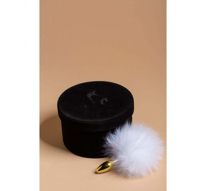Анаальная пробка Upko Rabbit Fur Bunny Tail Small Butt Plug