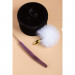 Анаальная пробка Upko Rabbit Fur Bunny Tail Small Butt Plug