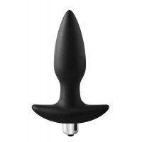 Анальная пробка Dreamtoys FantASSstic с вибропулей, черная