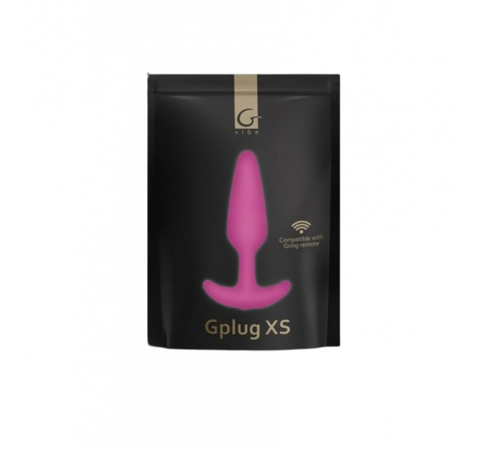 Анальная пробка с вибрацией XS Gplug Gvibe, розовая, 7 х 2 см
