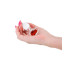Анальная прозрачная пробка с сердцем NS Novelties Crystal Desires Red Heart стеклянная, Mini