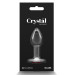 Анальная прозрачная пробка с сердцем NS Novelties Crystal Desires Red Heart стеклянная, Mini