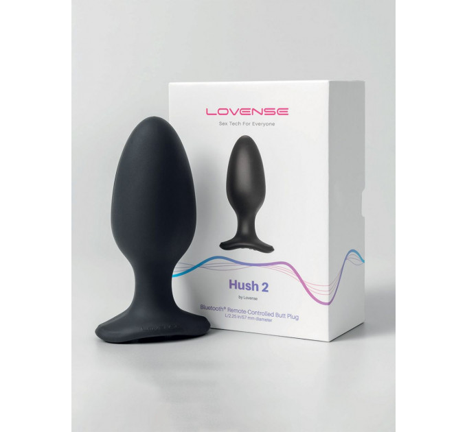 Анальная смарт пробка с вибрацией Lovense Hush 2 размер L
