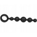 Анальний ланцюжок Joy Division Joyballs anal wave, силіконовий, чорний, 17.5 см