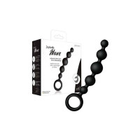 Анальний ланцюжок Joy Division Joyballs anal wave, силіконовий, чорний, 17.5 см