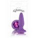 Анальная пробка с кристаллом NS Novelties Glams Purple Gem, фиолетовый