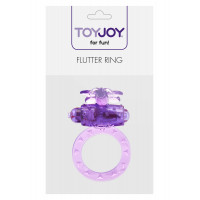 Эрекционное кольцо с вибрацией Toy Joy, фиолетовое