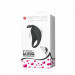Ерекційне віброкільце Pretty Love Rabbit Vibrator з кліторальною стимуляцією, чорне